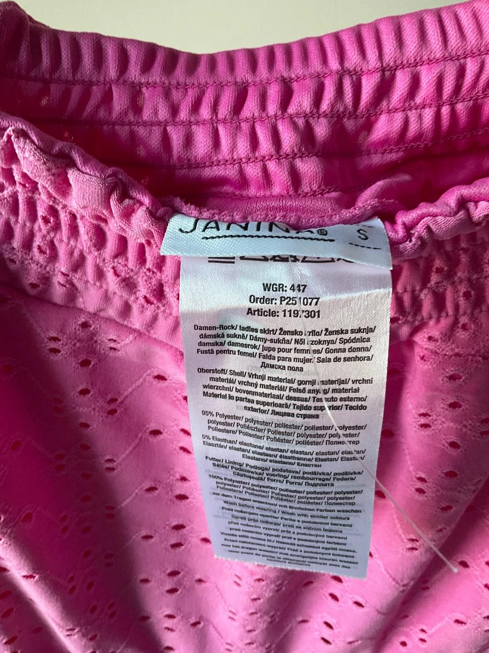 Fuchsia skirt with English embroidery – love at first sight Size M – photo 4